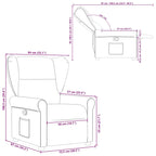 Fauteuil Verstelbaar Stof Taupe