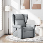 Fauteuil Verstelbaar Stof Lichtgrijs