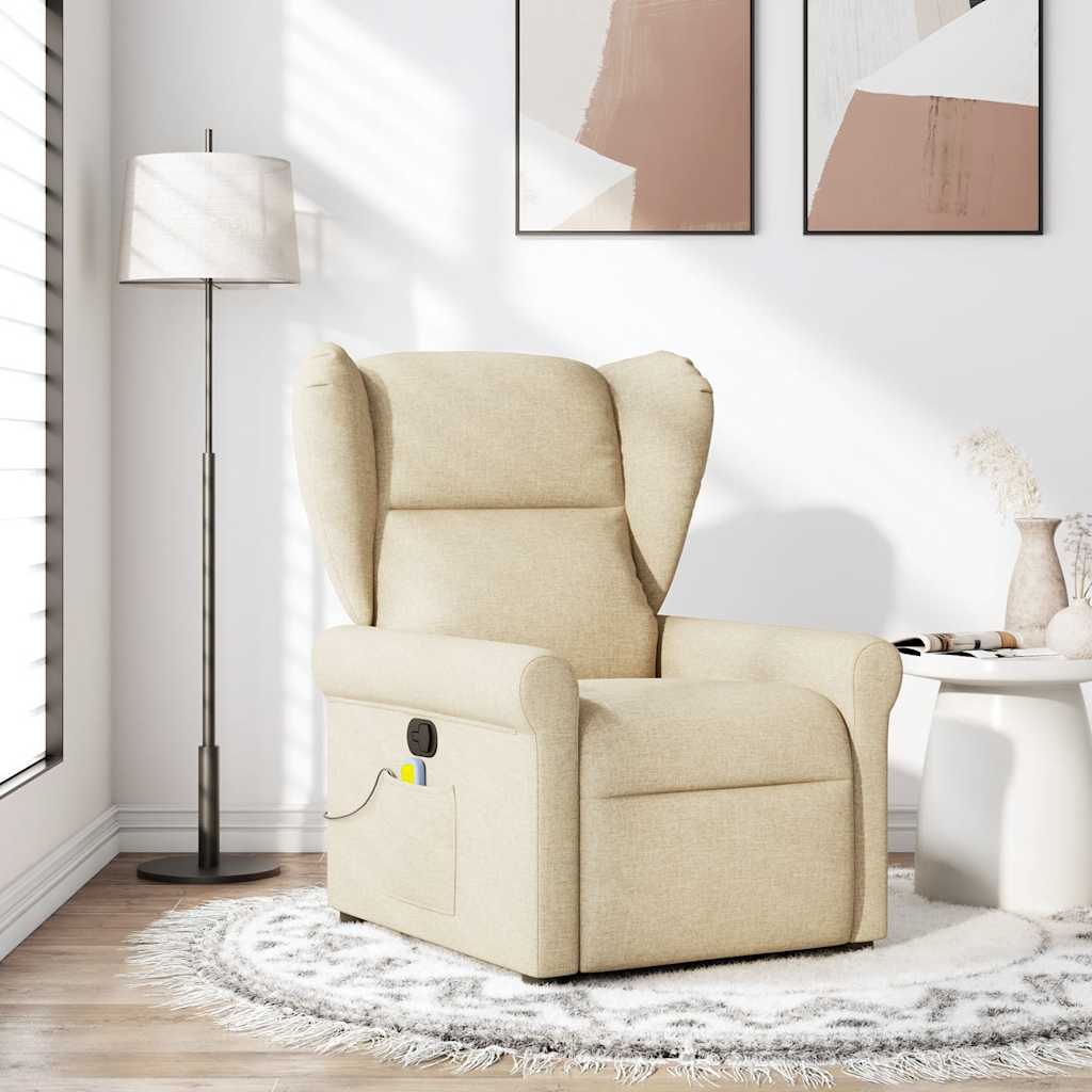 Fauteuil Verstelbaar Stof Kleurig Crème