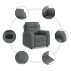 Fauteuil Verstelbaar Stof Donkergrijs