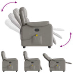 Massagestoel Verstelbaar Stof Taupe