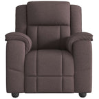 Fauteuil Verstelbaar Stof Donkerbruin