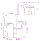 Fauteuil Verstelbaar Stof Taupe
