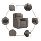 Fauteuil Verstelbaar Stof Taupe