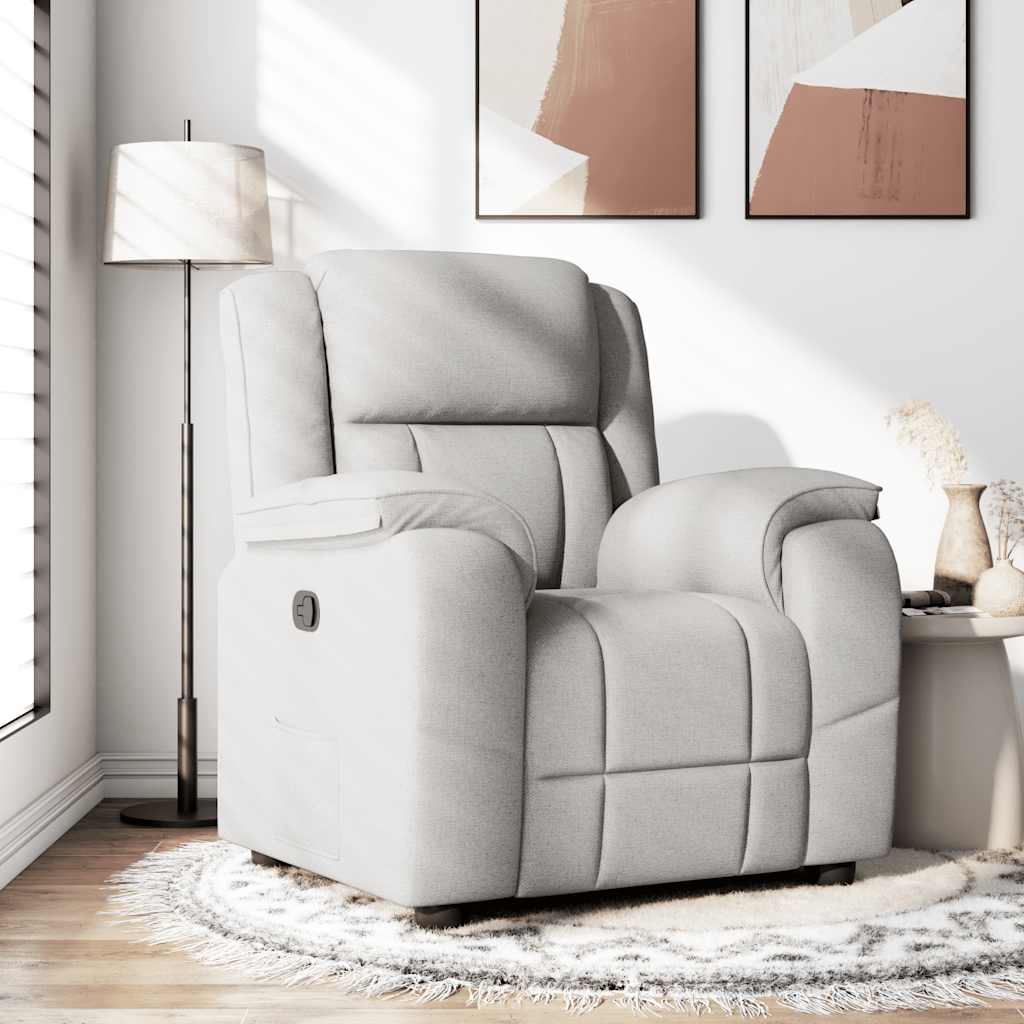 Fauteuil Verstelbaar Stof Wolk Grijs Wolkengrijs
