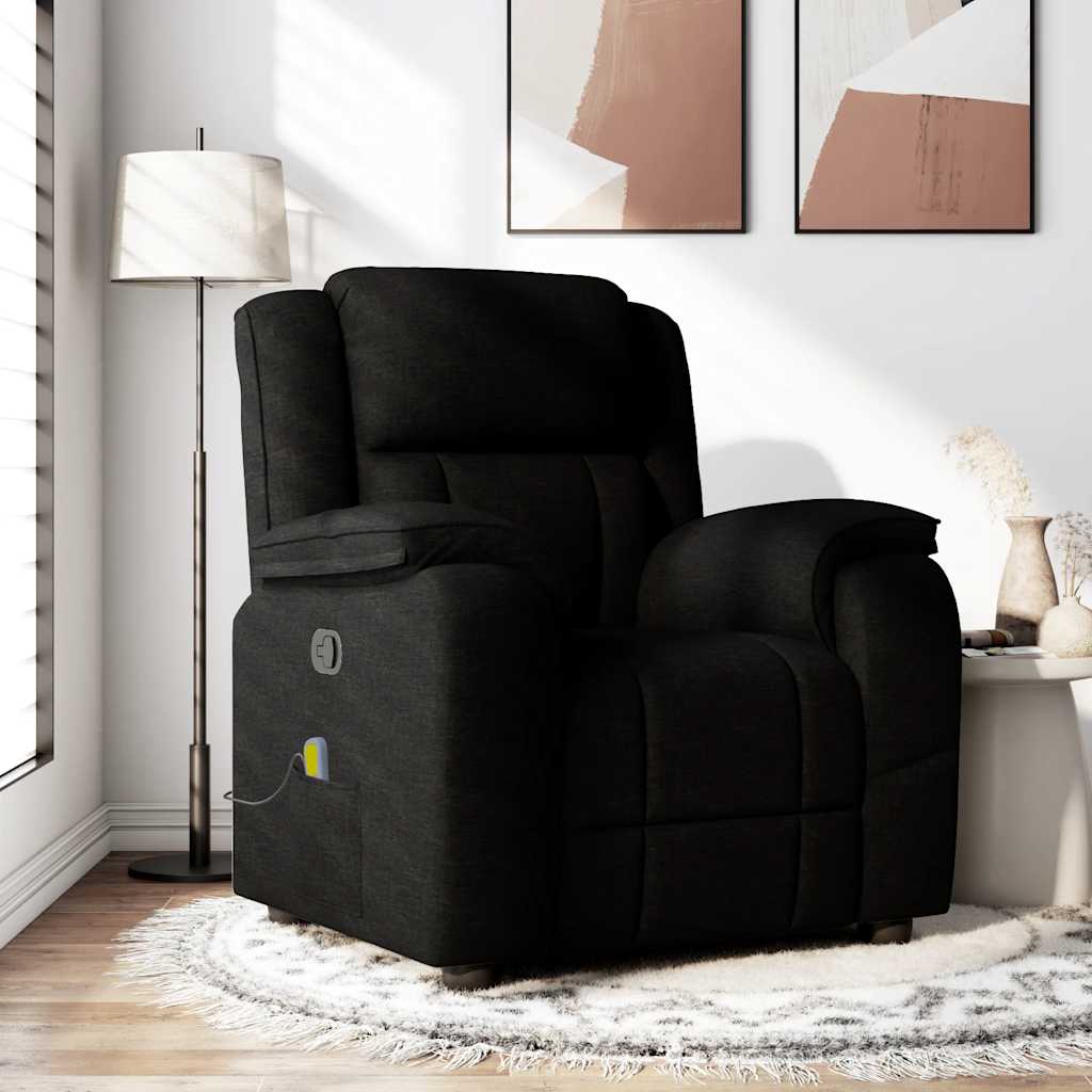 Fauteuil Verstelbaar Stof Zwart