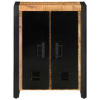 Dressoir 55X35X70 Cm Massief Ruw Mangohout