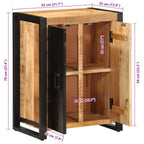 Dressoir 55X35X70 Cm Massief Ruw Mangohout