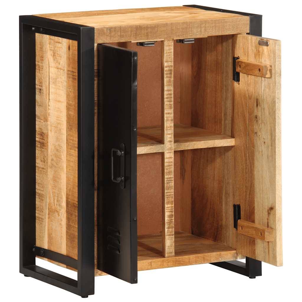Dressoir 55X35X70 Cm Massief Ruw Mangohout
