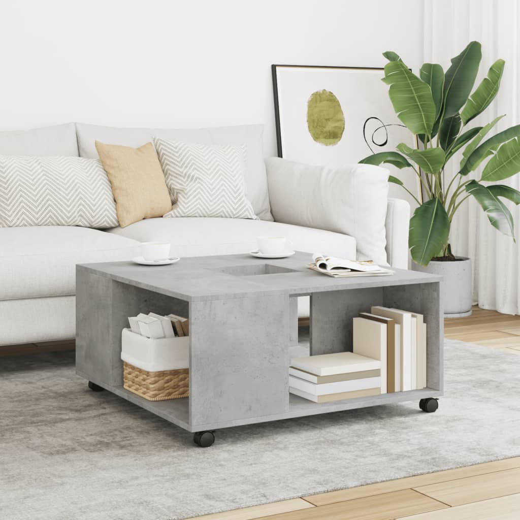 Salontafel 80X80X40 Cm Bewerkt Hout