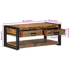 Salontafel 90X50X38 Cm Meerkleurig