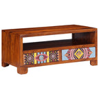 Salontafel 90X50X40 Cm Massief Acaciahout Multikleur