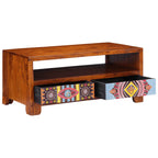 Salontafel 90X50X40 Cm Massief Acaciahout Multikleur