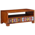 Salontafel 90X50X40 Cm Massief Acaciahout Multikleur