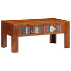 Salontafel 90X50X40 Cm Massief Acaciahout Multikleur