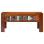 Salontafel 90X50X40 Cm Massief Acaciahout Multikleur