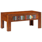 Salontafel 90X50X40 Cm Massief Acaciahout Multikleur