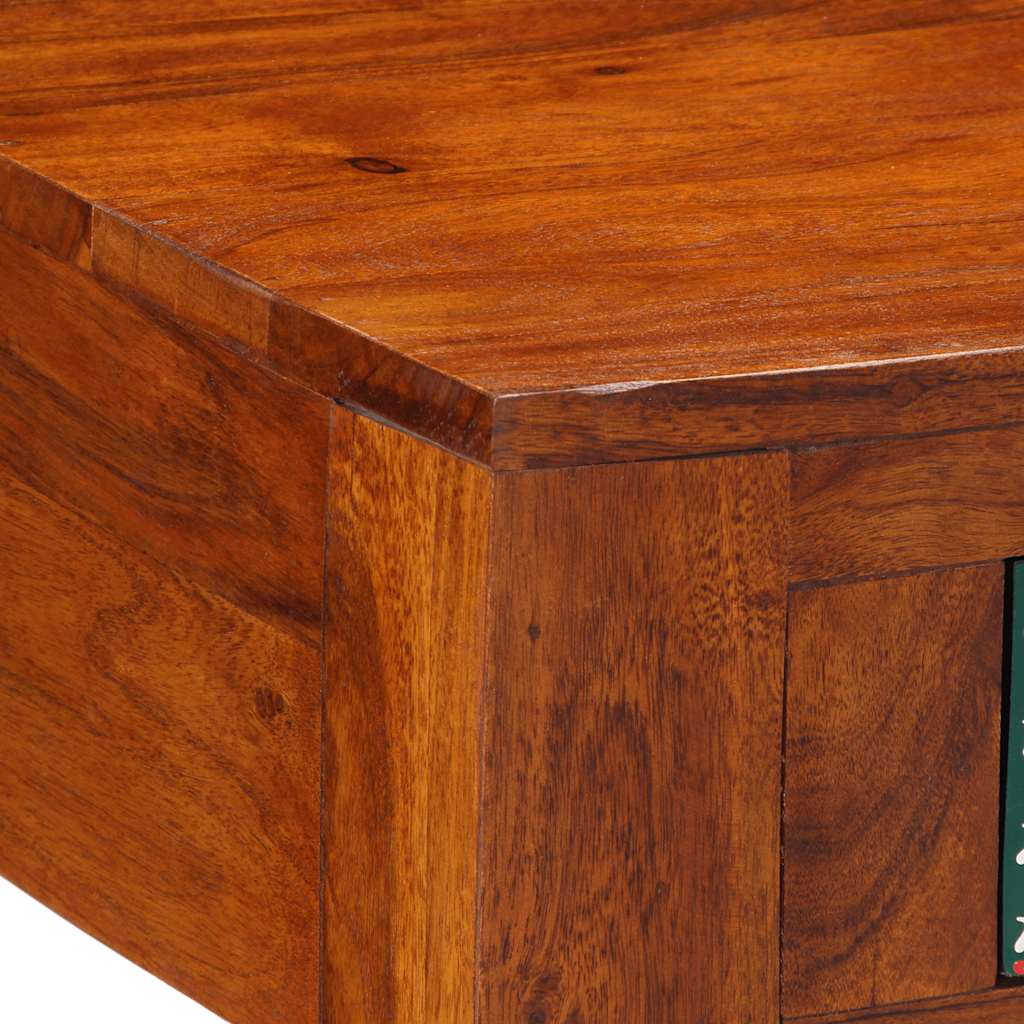 Salontafel 90X50X40 Cm Massief Acaciahout Multikleur
