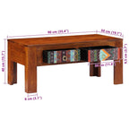 Salontafel 90X50X40 Cm Massief Acaciahout Multikleur