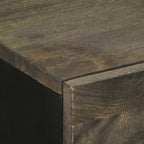 Dressoirs 2 St 60X33X75 Cm Massief Mangohout Zwart