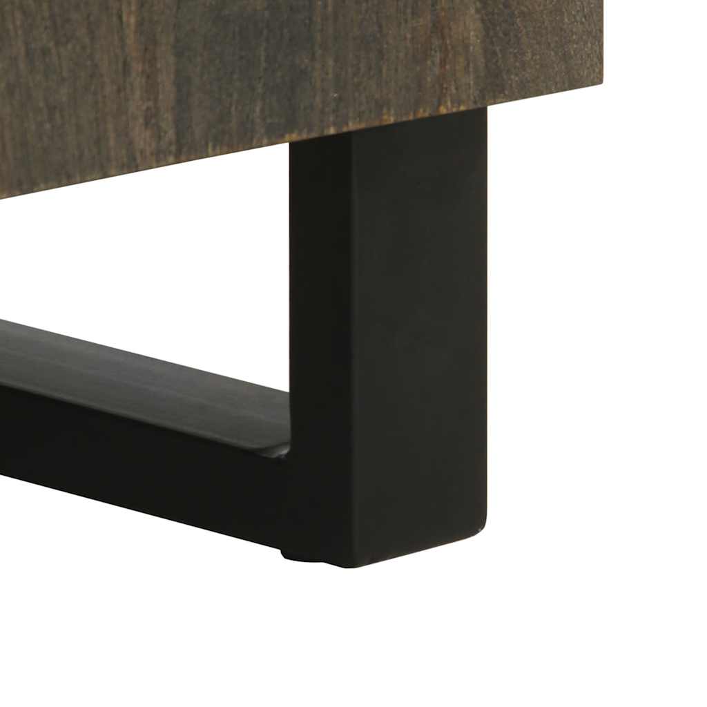 3-Delige Dressoirs 60X33X75 Cm Massief Mangohout Zwart