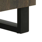 3-Delige Dressoirs 60X33X75 Cm Massief Mangohout Zwart