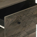 3-Delige Dressoirs 60X33X75 Cm Massief Mangohout Zwart