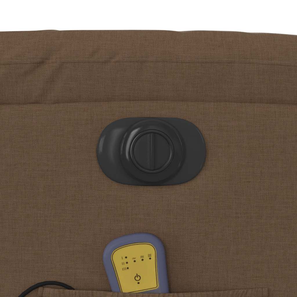Massagestoel Stof Bruin