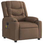 Massagestoel Stof Bruin