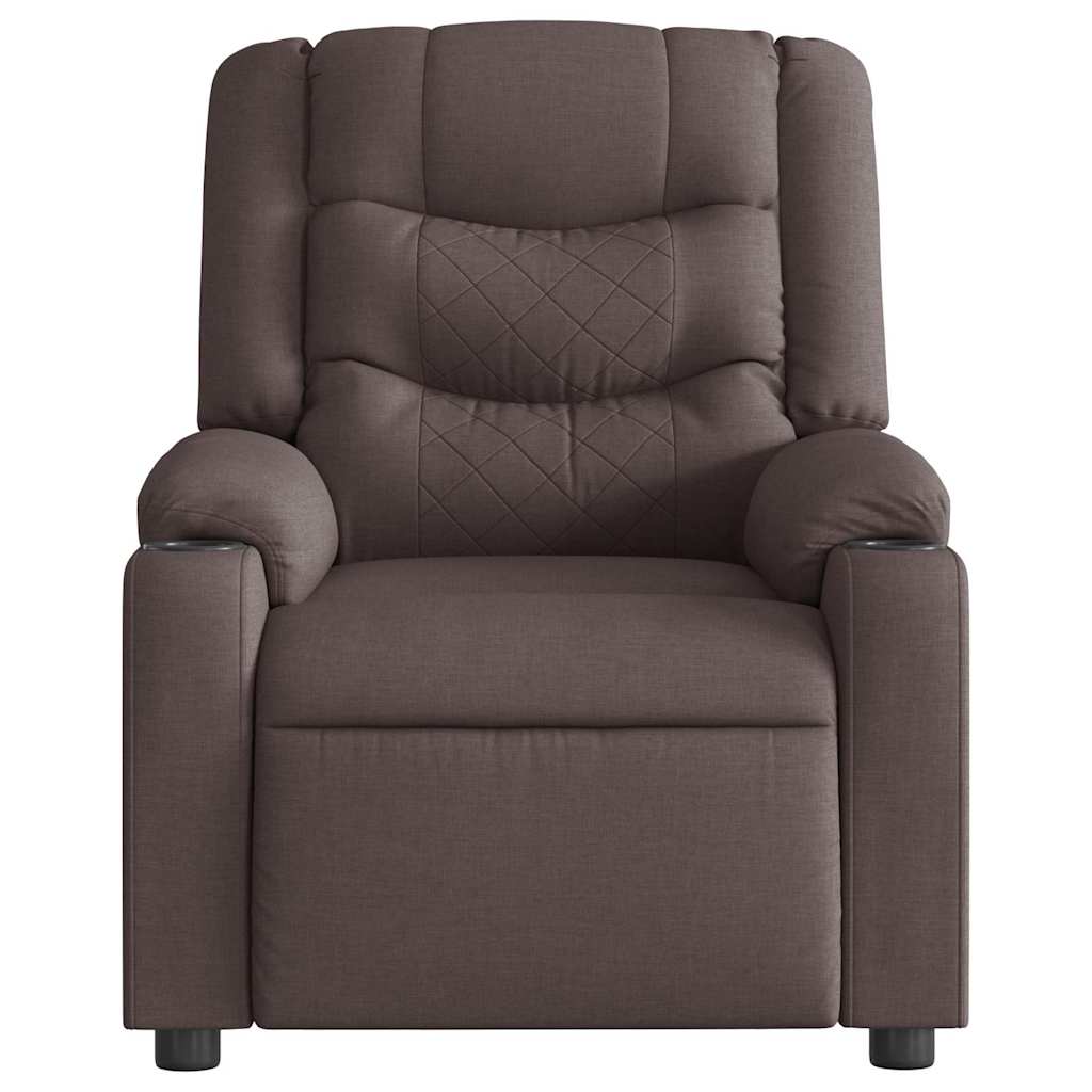 Massagestoel Stof Donkerbruin