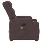 Massagestoel Stof Donkerbruin