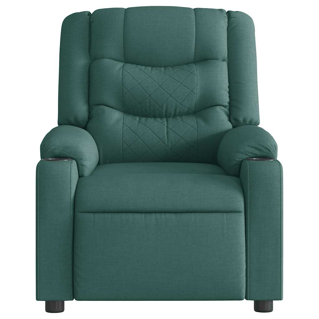 Massagestoel Stof Donkergroen
