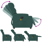 Massagestoel Stof Donkergroen