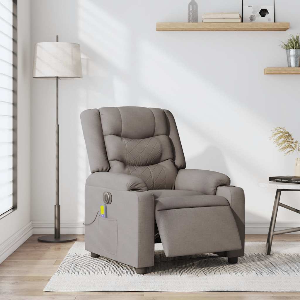 Massagestoel Stof Taupe