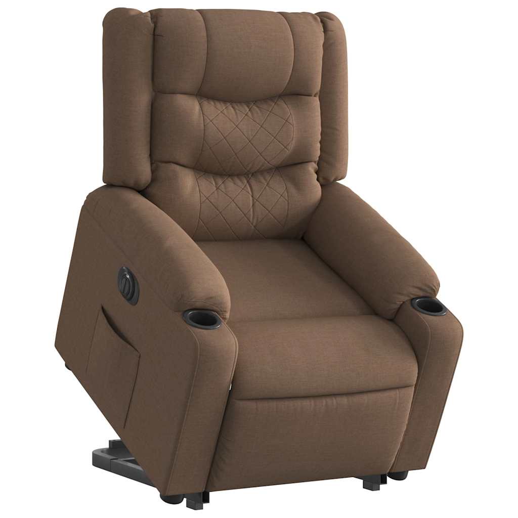 Sta-Op-Massagestoel Stof Bruin