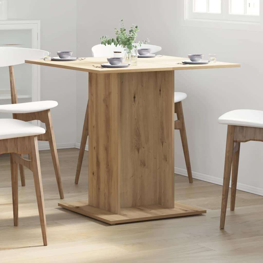 Eettafel 80X80X75 Cm Bewerkt Hout