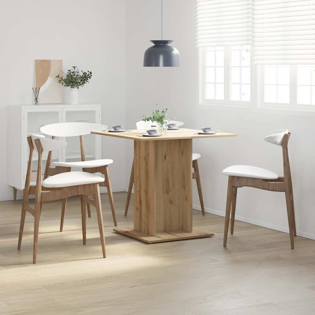 Eettafel 80X80X75 Cm Bewerkt Hout