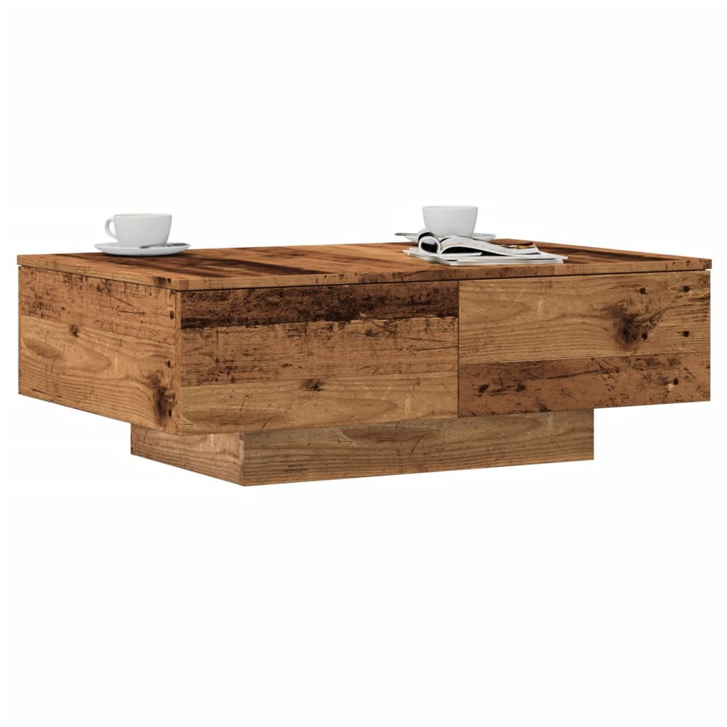 Salontafel Bewerkt Hout