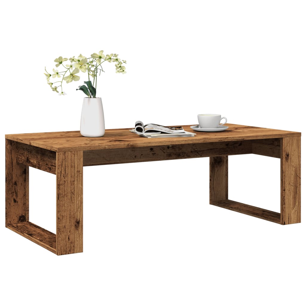 Salontafel 102X50X35 Cm Bewerkt Hout Kleurig