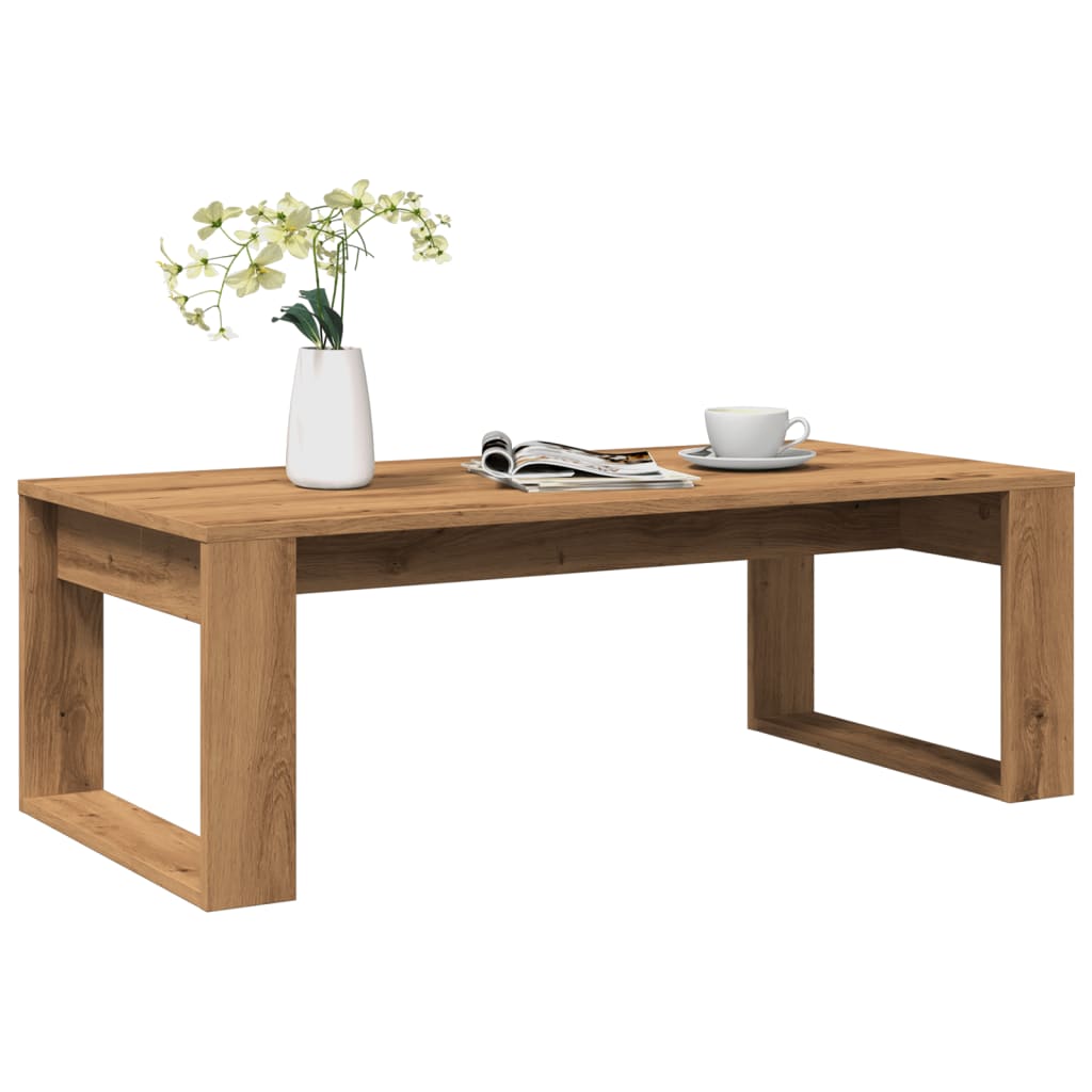 Salontafel 102X50X35 Cm Bewerkt Hout Kleurig