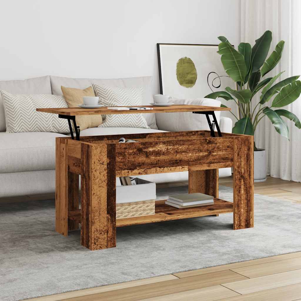 Salontafel Bewerkt Hout Kleurig