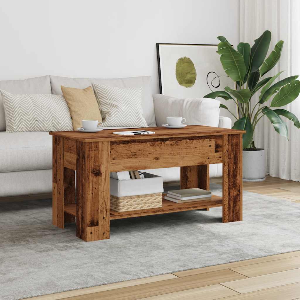 Salontafel Bewerkt Hout Kleurig