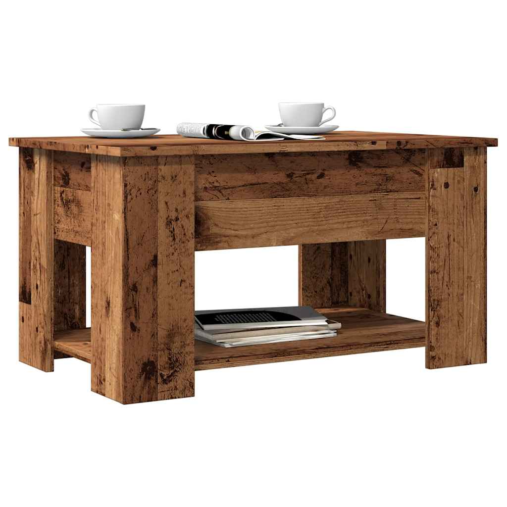 Salontafel Bewerkt Hout Kleurig