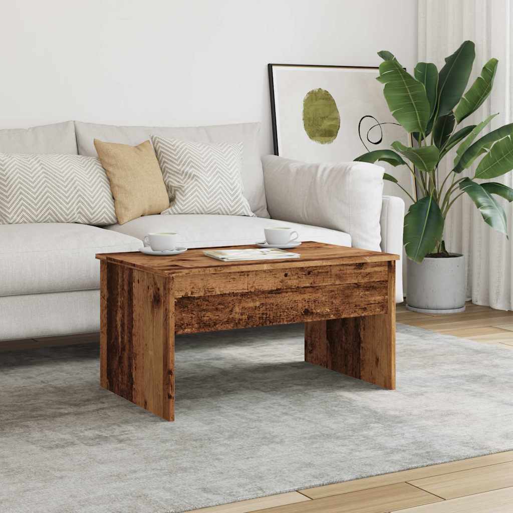 Salontafel 80X50,5X41,5 Cm Bewerkt Hout Kleurig