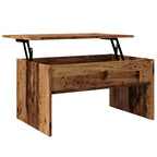 Salontafel 80X50,5X41,5 Cm Bewerkt Hout Kleurig