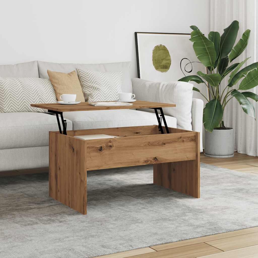 Salontafel 80X50,5X41,5 Cm Bewerkt Hout