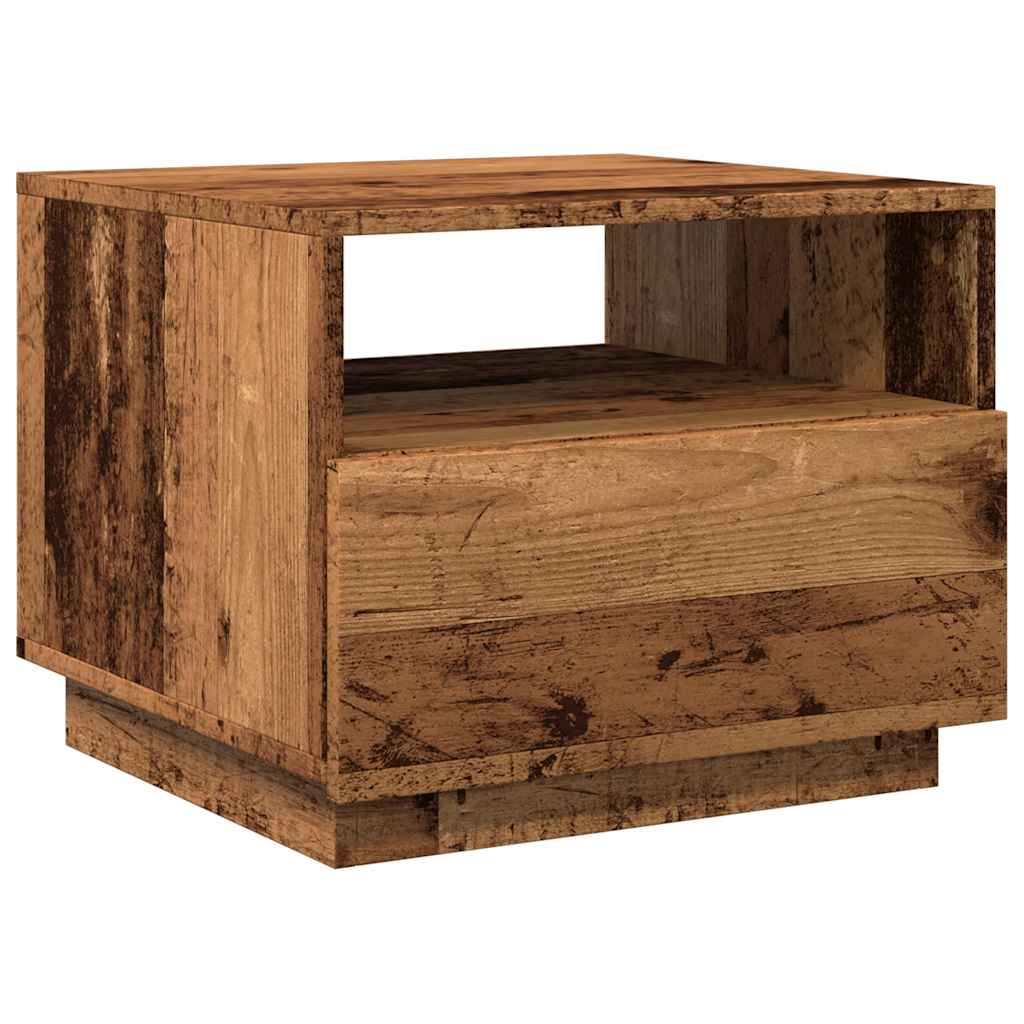 Salontafel Met Led-Verlichting 50X49X40 Cm Kleurig
