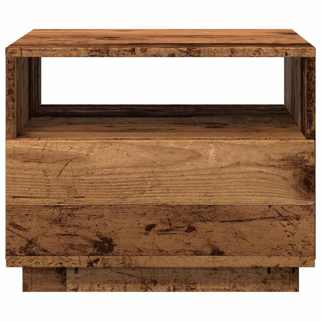 Salontafel Met Led-Verlichting 50X49X40 Cm Kleurig