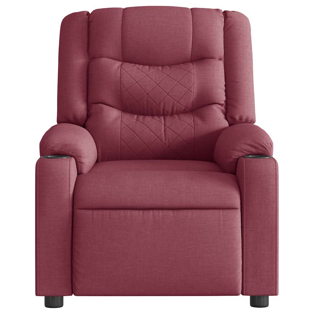 Fauteuil Verstelbaar Stof Wijnrood