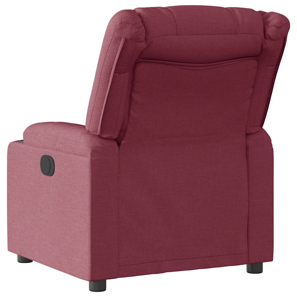 Fauteuil Verstelbaar Stof Wijnrood